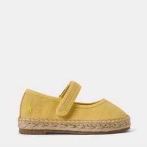 Polo Ralph Lauren Kids' Yellow Canvas Mary Jane Espadrilles